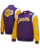 Mitchell & Ness Men's and Women's Purple Los Angeles Lakers Vintage Team Origins Satin Full-Snap Jacket