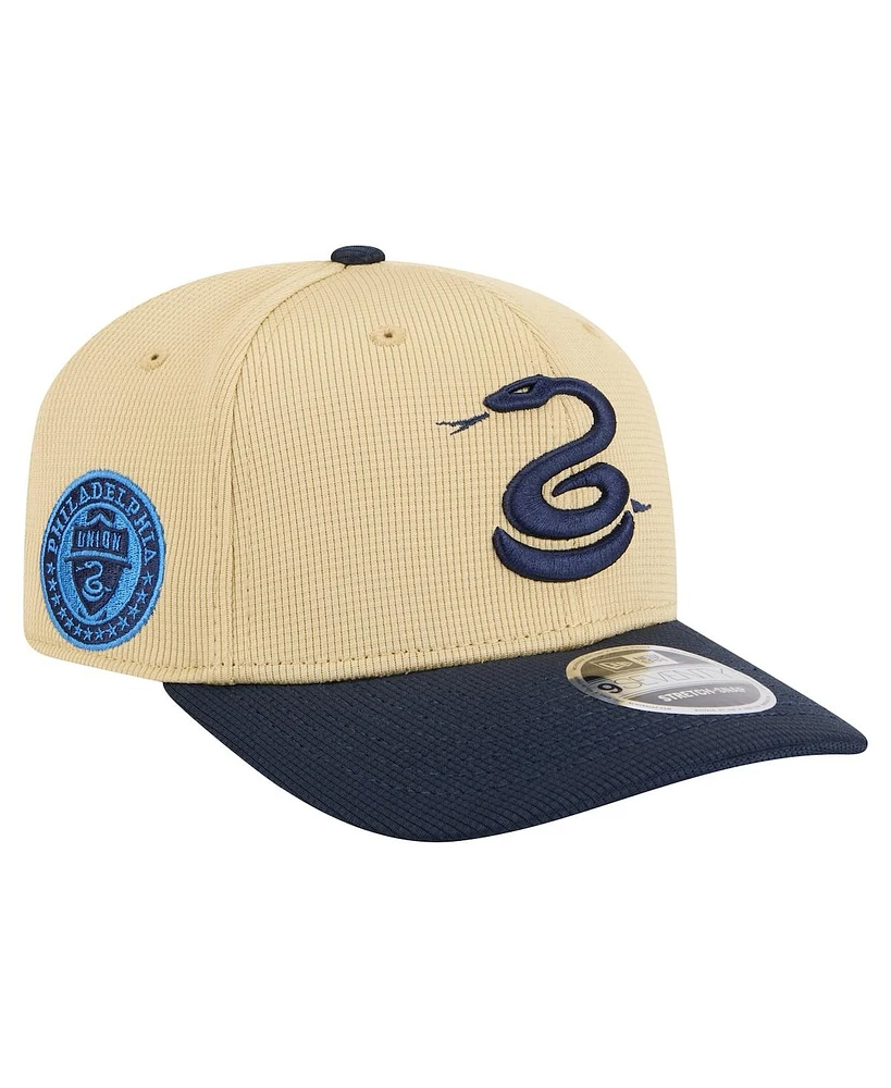 New Era Men's Khaki/Navy Philadelphia Union 2025 Jersey Hook 9SEVENTY Stretch-Snap Hat