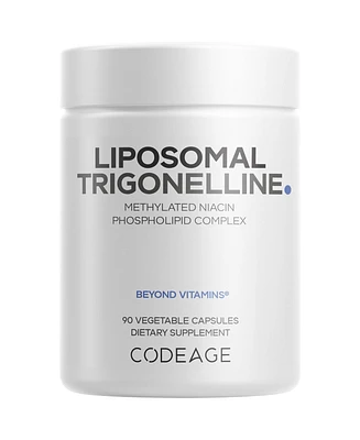 Codeage Liposomal Trigonelline - 250 mg Per Capsule - 3-Month Supply - Plant-Based Alkaloid - Liposomal Delivery for Bioavailability