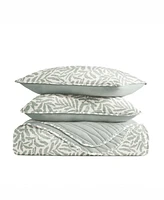 ienjoy Home Tossed Ferns Reversible -Pc. Quilt Set