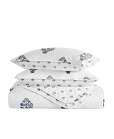 ienjoy Home Stamped Bloom Reversible -Pc. Quilt Set