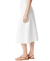 Gloria Vanderbilt Women's A-Line Midi Denim Skirt