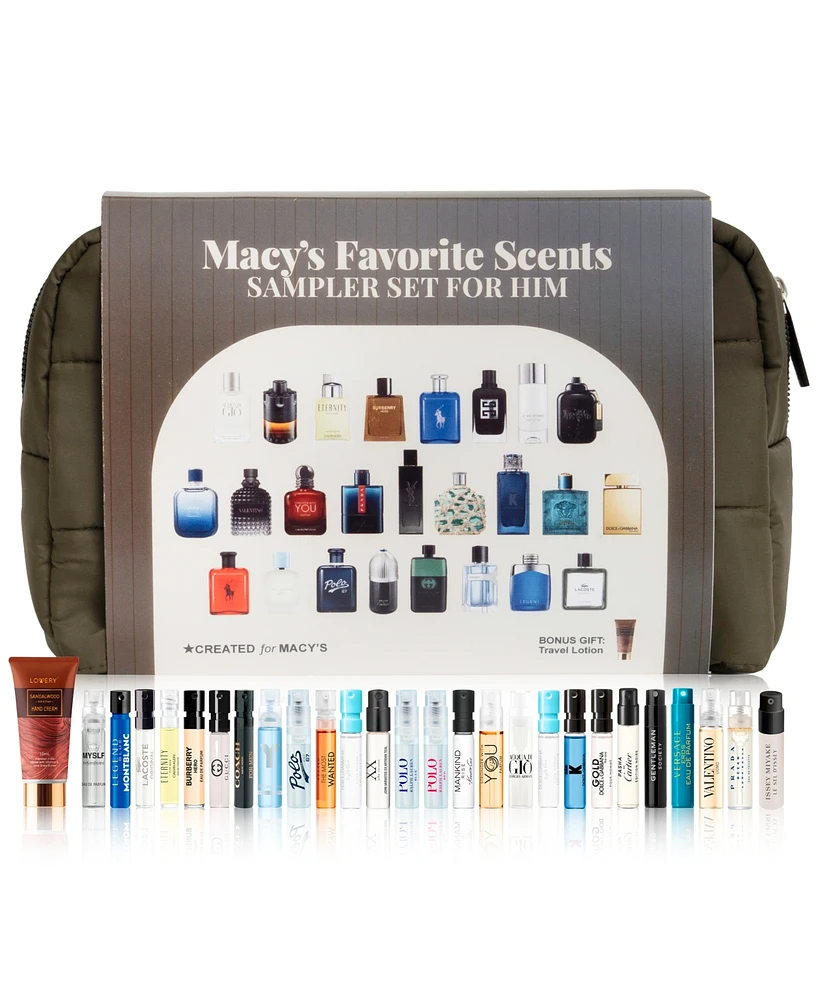 26-Pc. Fragrance Sampler Set For Him, Exclusively at Macy's