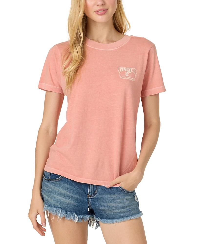 O'Neill Juniors' Coral Crest Short-Sleeve Cotton Graphic T-Shirt