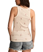Lucky Brand Women's Americana Embroidered Tank Top