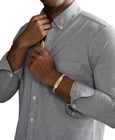 Esquire Men's Jewelry Diamond Id Bracelet (1/5 ct. t.w.) in Stainless Steel & Gold-Tone Ion-Plated Stainless Steel