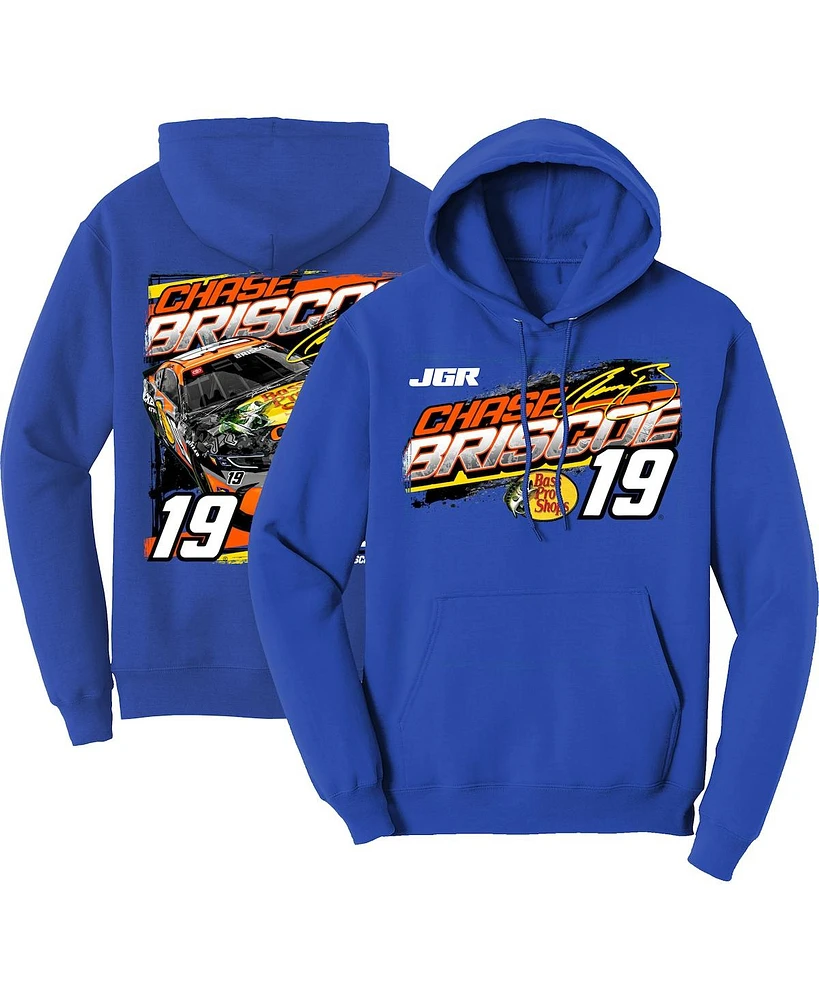 Joe Gibbs Racing Team Collection Men's Royal Chase Briscoe Bass Pro Shops Car Pullover Hoodie