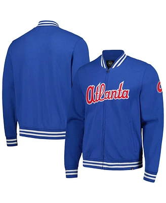 '47 Brand Men's Royal Atlanta Braves Pack Pro Camden Full-Zip Track Jacket