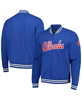 '47 Brand Men's Royal Atlanta Braves Pack Pro Camden Full-Zip Track Jacket