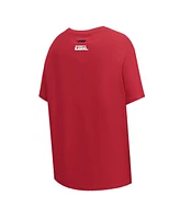 Pro Standard Women's Crimson Alabama Tide Script Tail Oversized Boyfriend T-Shirt
