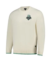 The Wild Collective Men's and Women's Cream New York Liberty Jacquard Pullover Sweater