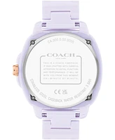 Coach Women's Kitt Lavender Ceramic Bracelet Watch, 38mm