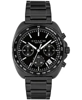 Coach Men's Charter Ionic Plated Black Steel Bracelet Watch, 39mm