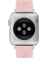Coach Women's Quilted Pink Silicone Apple Watch Strap 38mm, 40mm, 41mm