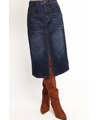 Petal and Pup Women's Starcie Denim Midi Skirt