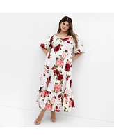 City Chic Plus Mindy Rose Maxi Dress