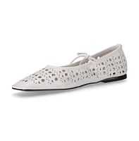 Sway Slit Leather Ballet Flats