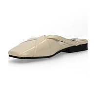 Adria Onix Cream Leather Mules