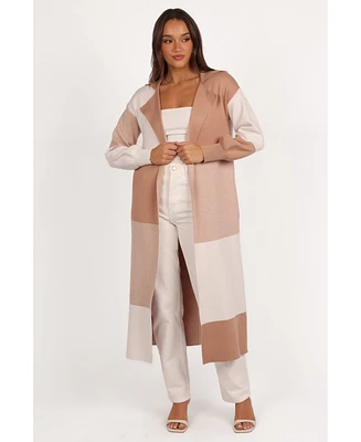 Petal and Pup Women's Kingston Large Check Long Cardigan
