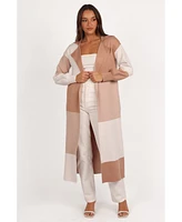 Petal and Pup Women's Kingston Large Check Long Cardigan