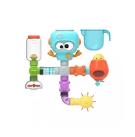 Sperric Toddler Build & Splash Bath Pipe Toys Fun Diy Water Construction Set with Valves & Tubing, Stem Learning Sensory Wall Bath Toys