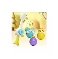 Sperric Toddler Egret Magnetic Fishing Game Bath Toy with Fishing Rod & Surprise Animal Eggs, Floating Water Toy Kids, Fun Hand-Eye Coordination Game