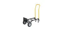 Hand Truck Dual Purpose 2 Wheel Dolly Cart and 4 Wheel Push Cart with Swivel Wheels 330 Lbs Capacity Heavy Duty Platform Cart for Moving/Warehouse/Gar