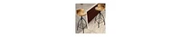 Swivel Bar Stool with Backrest – Adjustable Industrial Style Seating