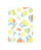 Hudson Baby Boys and Girls Cotton Poly Flannel Burp Cloths 8-Pack, Citrus Mint, One Size