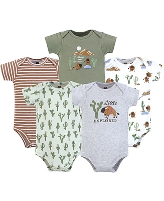 Hudson Baby Boys Cotton Bodysuits, Wilderness