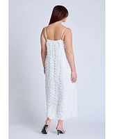 Eloquii Plus Textured Column Dress