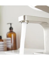 Single Hole Single-Handle Bathroom Faucet Brushed Nickel