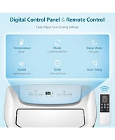 Cowsar 14,000 Btu Portable Ac, 3-in-1 (Cooling/Dehumidifier/Fan), Remote, Quiet, Cools 700 sq.ft