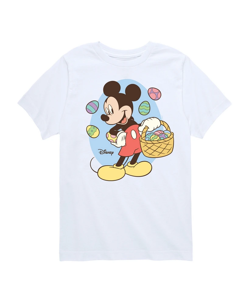 Hybrid Big Boys Disney Mickey Easter Basket Graphic T-Shirt