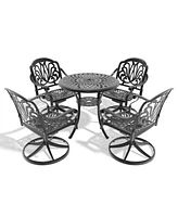5-Pc Cast Aluminum Dining Set
