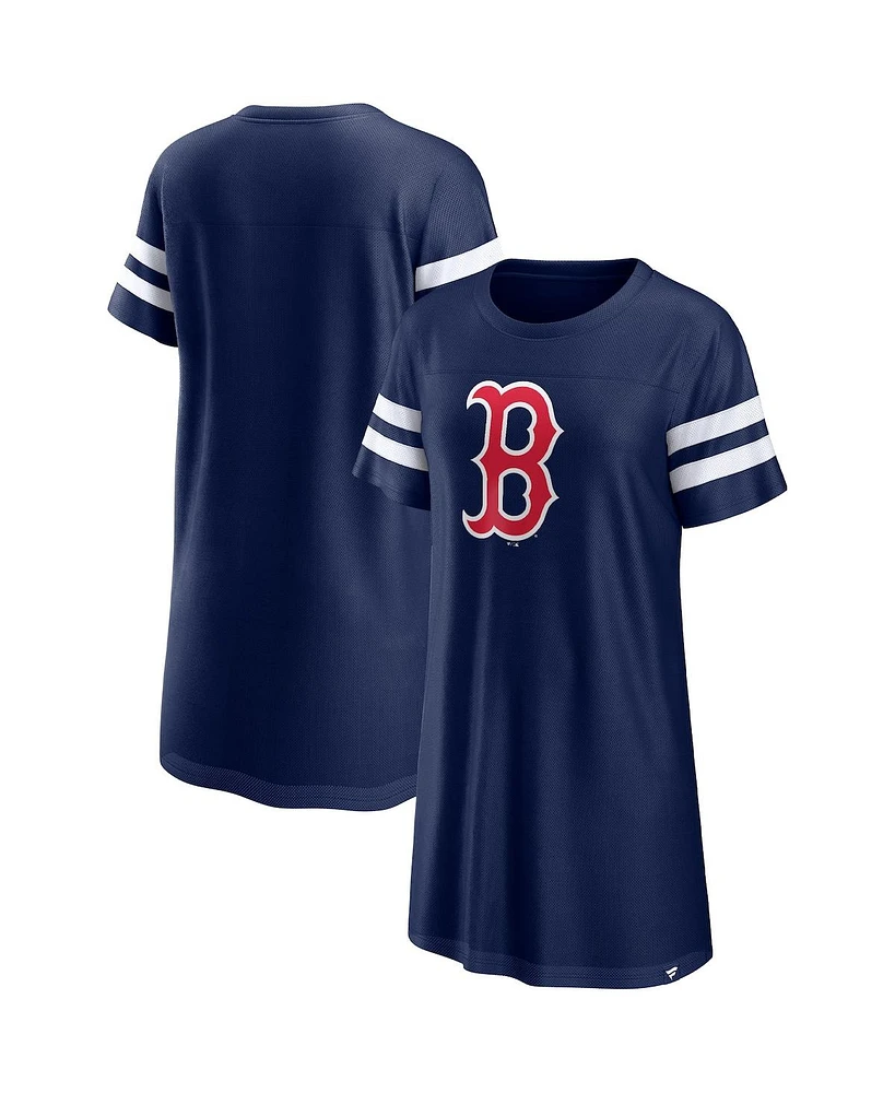 Fanatics Women's Navy Boston Red Sox Iconic Mesh Dress
