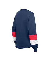New Era Women's Navy Cleveland Guardians Game Day Color Pullover Sweatshirt