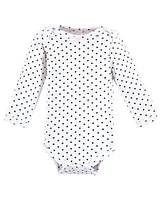 Luvable Friends Baby Girls Preemie Long Sleeve Bodysuits 3pk, Pink Sheep, Preemie