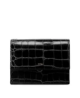 Jw Pei Handbags Mini Flap Croc Crossbody Bag