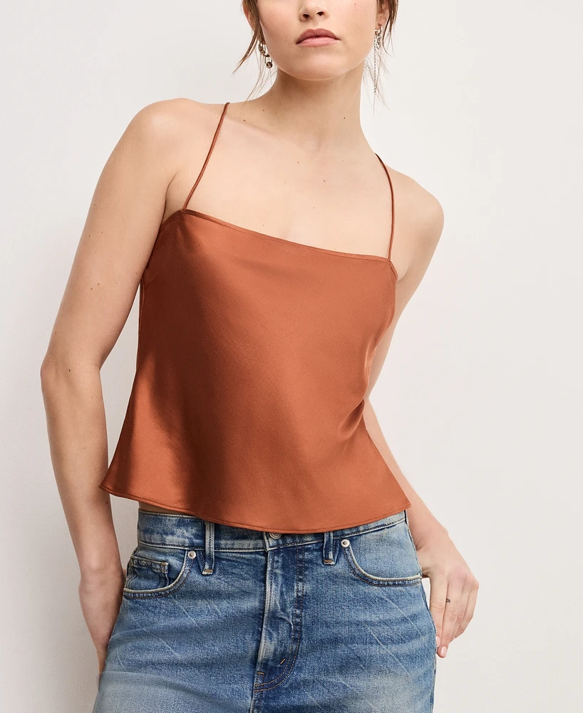 Good American Women's Satin Camisole Top