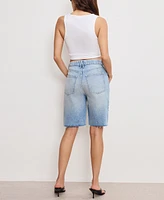 Good American Women's Standard Denim Bermuda Shorts