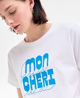 On 34th Women's Cuffed Dolman-Sleeve Mon Cheri T-Shirt, Exclusively at Macy's