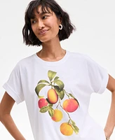 On 34th Women's Oranges Cuffed Graphic T-Shirt, Exclusively at Macy's