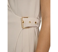 Calvin Klein Women's Faux-Wrap Coat Dress