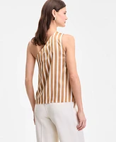 I.n.c. International Concepts Women's Striped One-Shoulder Top, Exclusively at Macy's