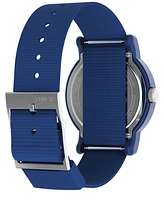 Timex Unisex Analog Blue Nylon Strap Watch, 40mm