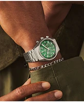 Timex Men's Analog Silver-Tone Stainless Steel Watch, 40mm