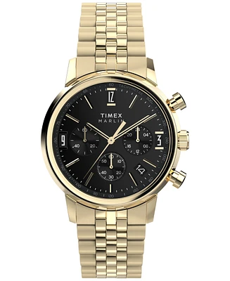 Timex Men's Analog Gold-Tone Stainless Steel Watch, 40mm