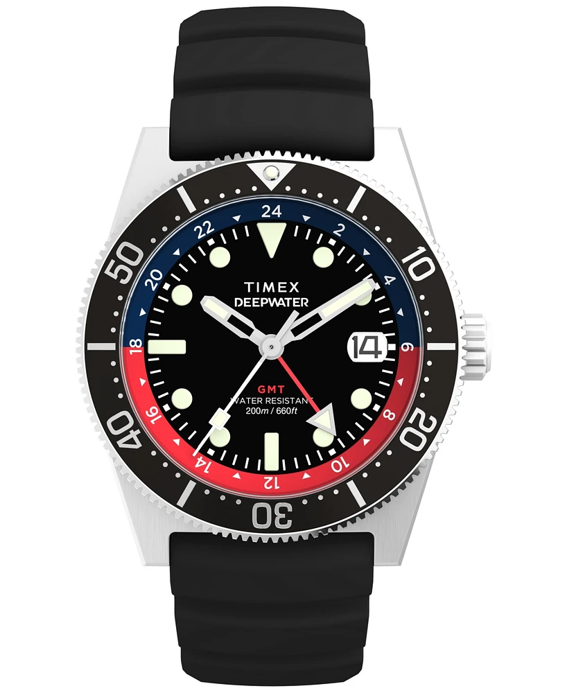 Timex Men's Analog Rubber Strap Watch