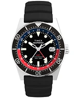 Timex Men's Analog Rubber Strap Watch